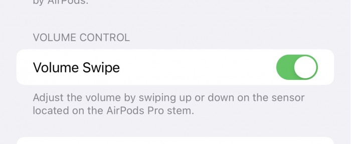 iOS 16.1测试版可让用户禁用AirPods Pro 2触摸音量控制