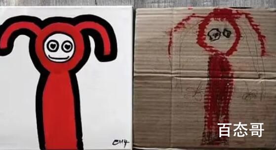 爸爸“抄袭”4岁女儿涂鸦作品走红 走的是梵高的路线？