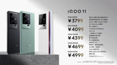 iQOO11首销战报出炉 销售额15秒破亿
